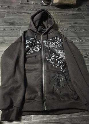 Кофта в стиле панк/эмо/гот/streetwear неформальная одежда для скейтеров.