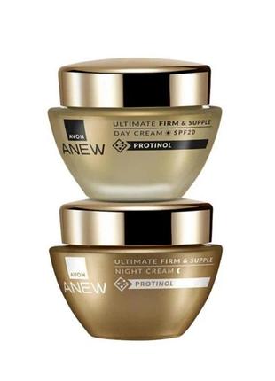 Набор кремов для лица 45+ упругость и эластичность avon anew ultimeate day cream 50 мл/ night cream 50мл