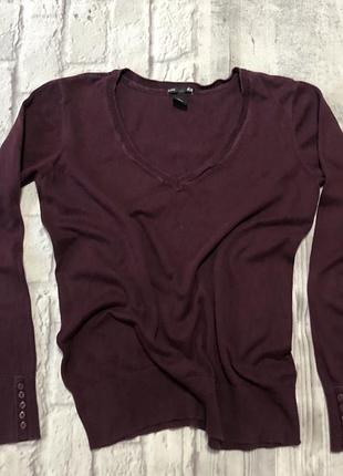 Кофта бордовая женская h&m размер s