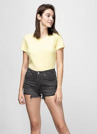 Жіночі сірі джинсові шорти levi's 501® high rise taille haute