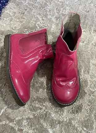 Лакові шкіряні ботинки evie shoes