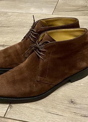 Элитные замшевые ботинки чукка john lobb giono (оригинал / размер 43)