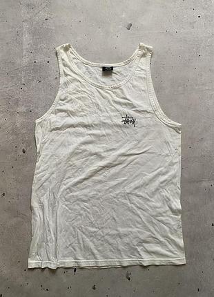 Чоловіча біла майка stussy