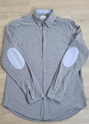 Рубашка zara slim fit