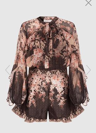 Костюм zimmermann шорти блуза