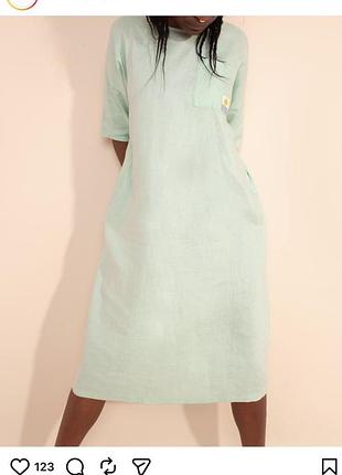 Фірмова льняна міді сукня l. f. markey basic linen sack dress