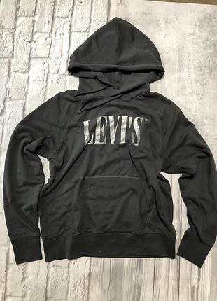 Худи женское серое levi's оригинал размер m