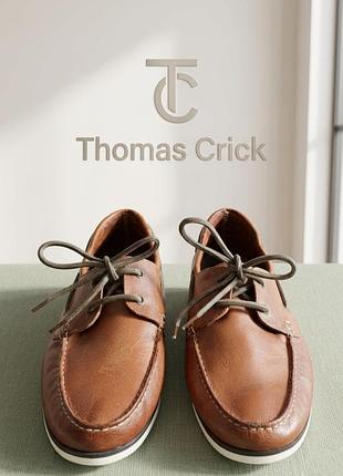 Чоловічі туфлі,літні топсайдери,
шкіряні лофери thomas crick,індія,
р.42