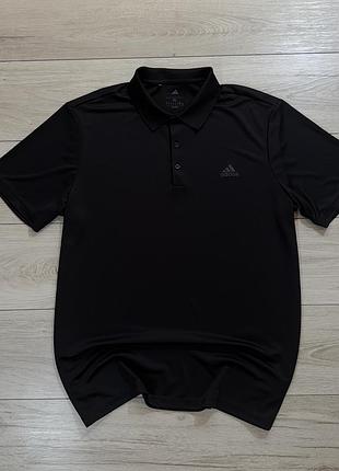 Нова чоловіча футболка поло adidas performance golf black, факт xxl, оригінал