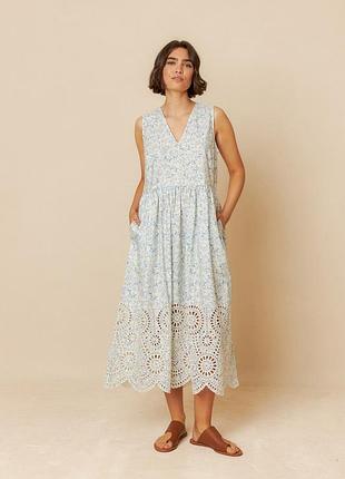 Фірмова міді сукня indi & cold cotton lacework dress