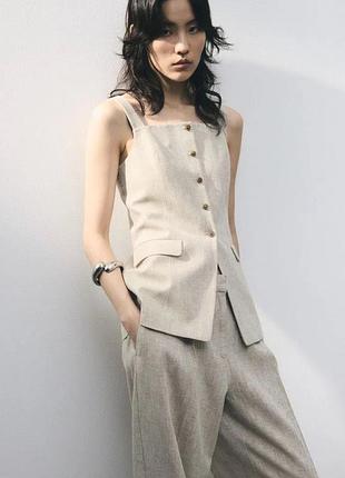 Лляний костюм h&m