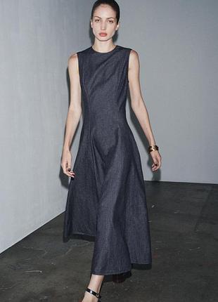 Гарна міді сукня zara з нових колекцій