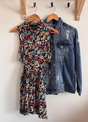 Платье на пуговицах с вырезом на талии topshop