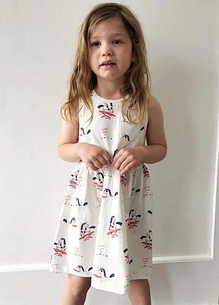 Сукня m&s літня для дівчинки біла,6-7р