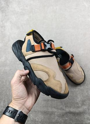 Чоловічі сандалі сабо puma ts-01 retro 'dusty tan'