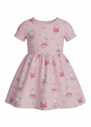 Сукня peppa pig літня для дівчинки рожева,3-4р(104см)