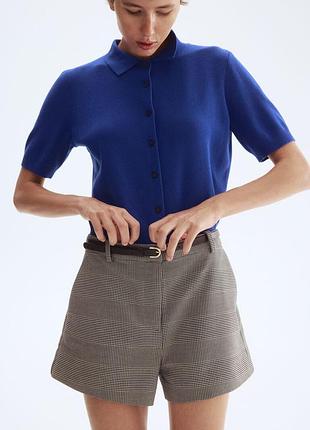 Шорты в клетку h&m