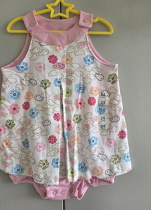Новый летний песочник платье carter's картерс девочке 18-24 м 86-92 см с биркой