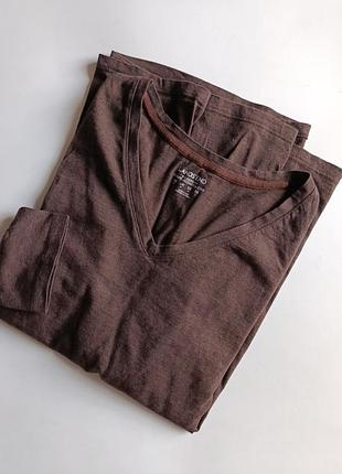 Футболка з довгим рукавом lands'end коричнева р.l