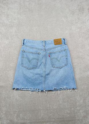 Жіноча джинсова мініспідниця levis premium womens denim skirt