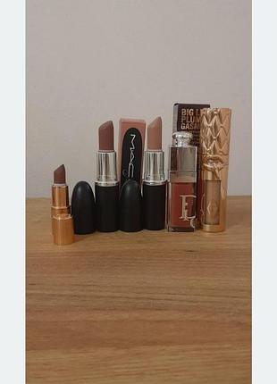 Блиск для губ масло помада dior charlotte  mac