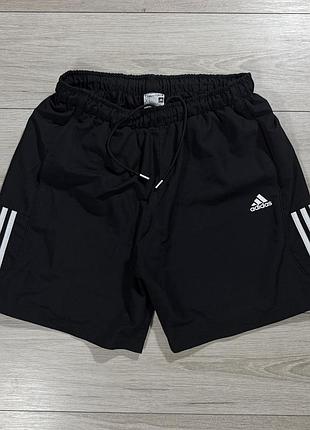 Чоловічі чорні спортивні шорти адідас adidas essentials climalite 3-stripes black, xl, оригінал