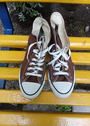 Кеди converse коричневі