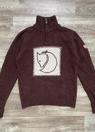 Оригінальний светр шерстяний fjallraven louise wool sweater women’s knit jumper size s
