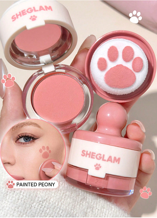 Румяна-штамп для лица sheglam cutie paw blush stamp - 009 painted peony (6191-009)