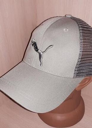 Кепка бейсболка унисекс puma 58р. серая