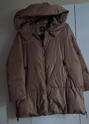 Пуховик новий zara р.52