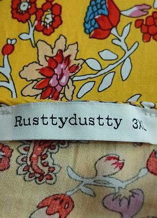 яркое штапельное платье rusttydustty в стиле бохо (р. 3xl) 4
