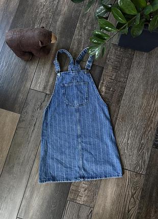 Сарафан джинсовий у смужку cotton zara next george h&m