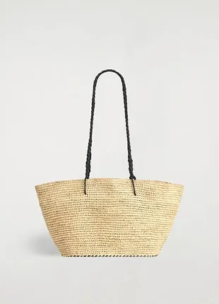 Плетена сумка cos, rivieare hand-wovem tote bag