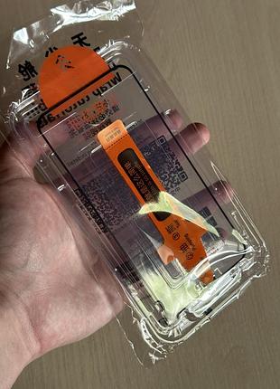 Захисне скло для iphone xr / 11 з аплікатором автоматичного наклеювання (комплект 2 шт.)