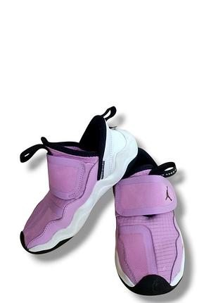 Оригинальные кроссовки nike для девочки, 28 размер,на липучках, фиолетового цвета