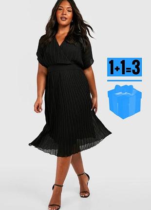 🥰 нова! плісірована міді сукня boohoo 18