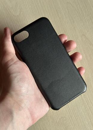 Ультратонкий матовий чохол-накладка для iphone 7 / 8 / se — чорний