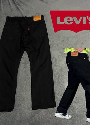 Джинсы levi's черные 501 m w31 l30