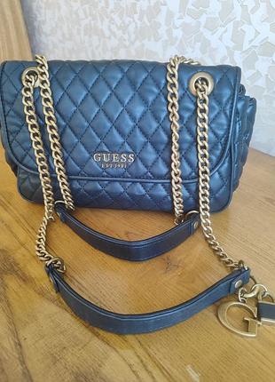 Сумка трансформер guess, оригинал, стеганая.