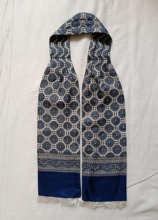 Галстук шейный шарф платок мужской 100% шёлк all silk made in italy