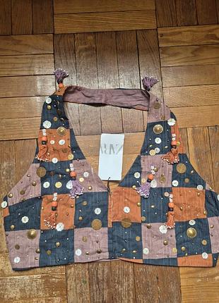 Топ zara, декорований