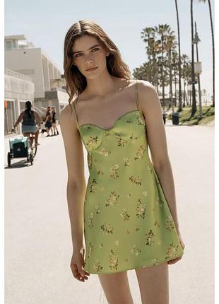 Сатиновое платье zara оригинал м