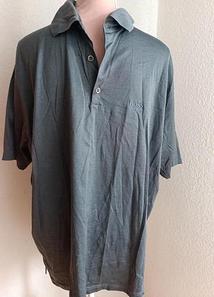 Мужская рубашка-поло hugo boss оригинал (mercerised cotton),xxl