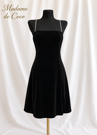 Zara, премиум коллекция, платье мини, бархатное платье