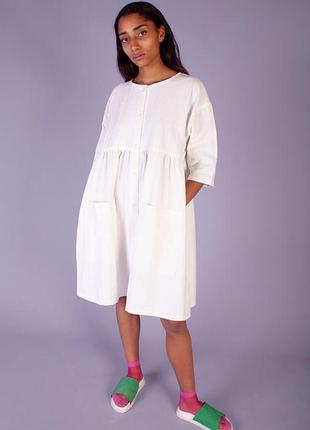 Фірмова льняна сукня l.f.markey samuel dress off white