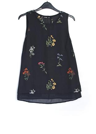 Легка шифонова блуза в квіти h&m