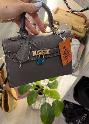 Сумка клатч hermes бежевий 2