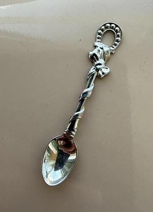 Винтажная мини ложечка серебро 925 пробы