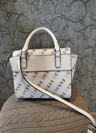 Сумка біла guess 2